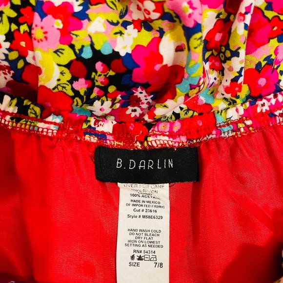 B. Darlin Spaghetti Strap Mesh Fit & Flare Dress - Picture 5 of 11